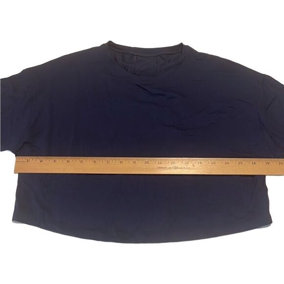 Lululemon Blue Pullover Long Sleeves Crop Top Size Large - Picture 7 of 10